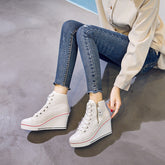 Baskets compensées en similicuir Step It Up